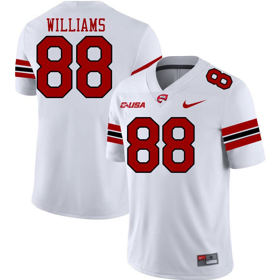 Western Kentucky Hilltoppers #88 Ryan Williams College Football Jerseys Stitched Sale-White